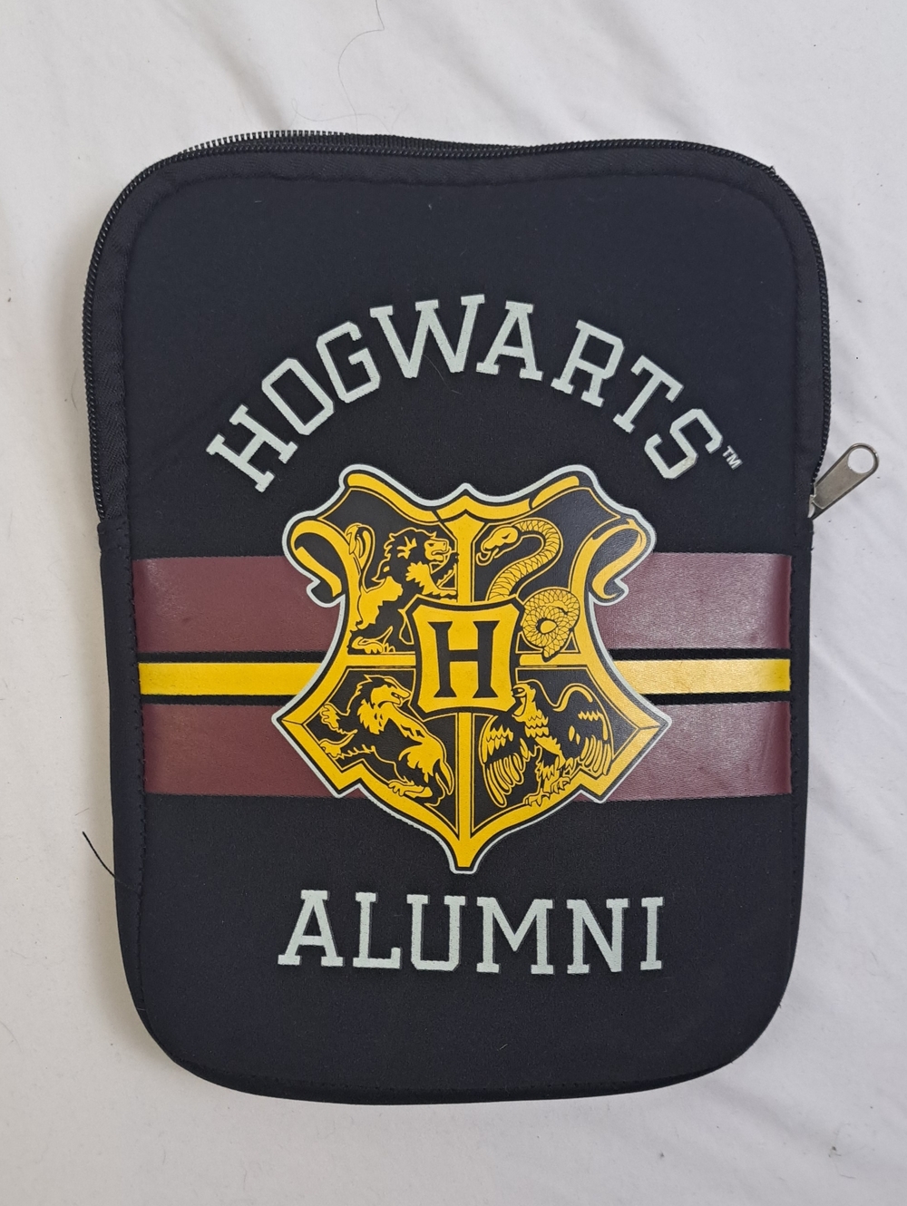 Hogwarts Alumni Black and Maroon Tablet Sleeve
